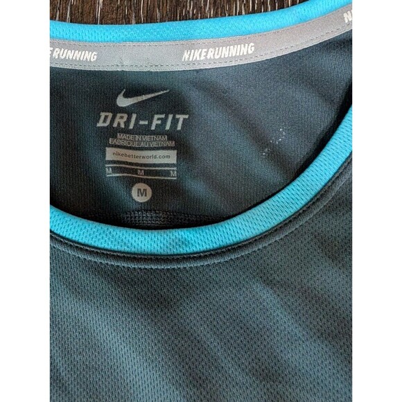 NIKE Running Women Sz M Athletic Long Sleeve T-SHIRT Pull over Crewneck 182 - Picture 4 of 9